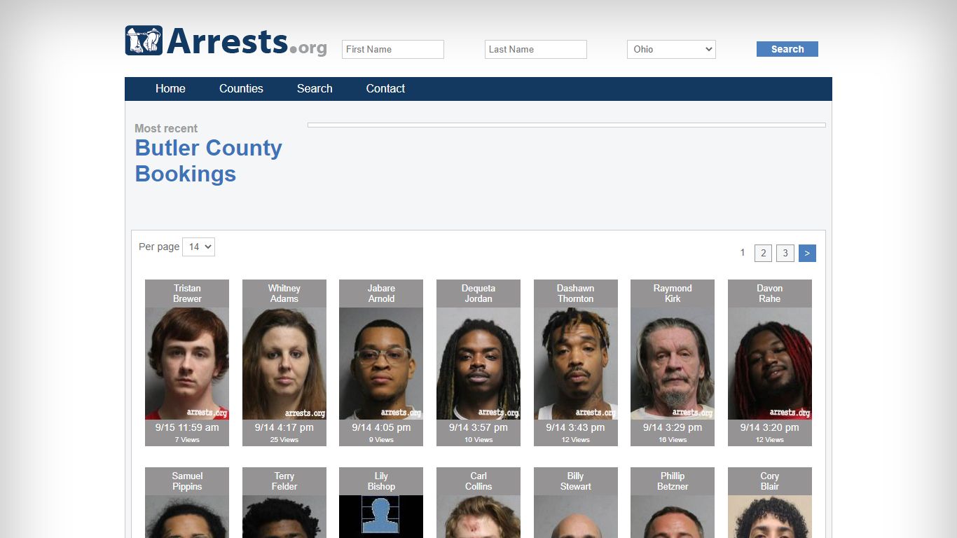 Butler County Arrests and Inmate Search